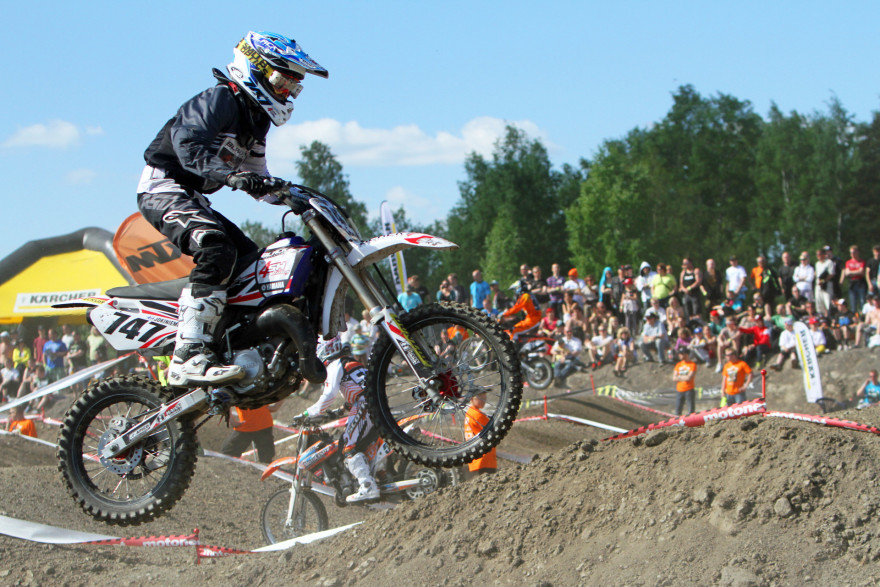 Samuli Jokiniemi Turun supercrossradalla.