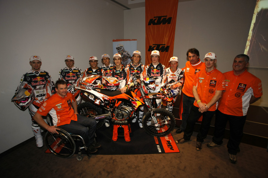 KTM-motocrosstiimi 2010.