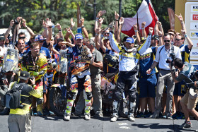 Kärkikolmikko: 2. Stefan Svitko (vas.), 1. Toby Price, 3. Pablo Quintanilla.