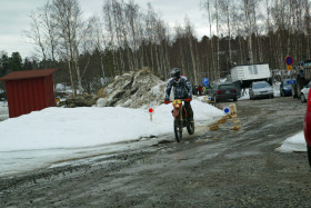 Kari Välimaa ykköspätkän jälkeisellä siirtymällä.