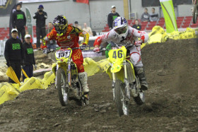 Weston Peick (46) puristi Harri Kullaksen edelle.