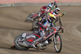 Timo Lahti Porin Yyterissä 25.8.2015 ajetussa speedwayn SM-liigan ottelussa.